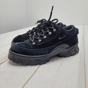 Nike Lahar black suede low sneakers chunky creepers y2k platform
